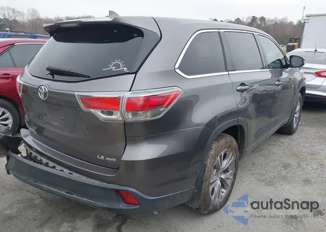 2016 Toyota Highlander Le Plus V6 from USA, damaged, VIN 5TDBKRFHXGS328540